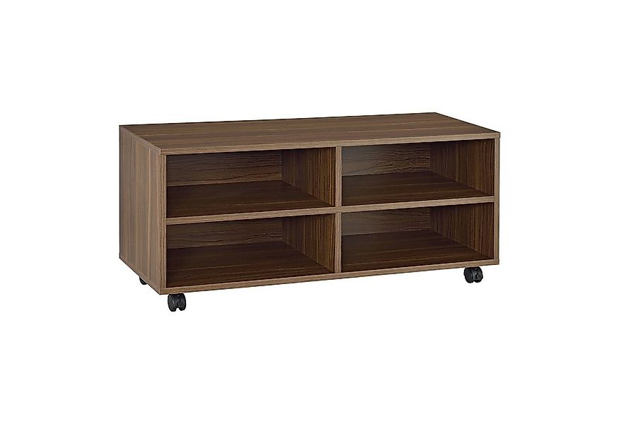 en.casa Lowboard, »Gränne« Rollbares Regal 90x35x40,5 cm Sideboard Dunkler günstig online kaufen