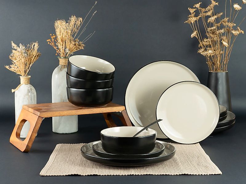 my home Tafelservice "Teller Set, modernes Geschirr-Set, Service Östra Gred günstig online kaufen