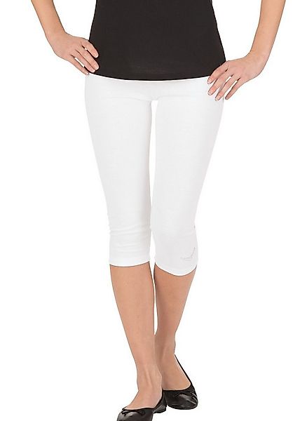 Trigema Leggings TRIGEMA Leggings 3/4 mit Kristallsteinen (1-tlg) günstig online kaufen