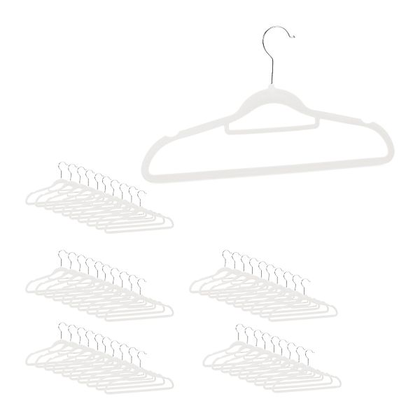 relaxdays Kleiderbügel Samt Kleiderbügel Set, (50-tlg), günstig online kaufen