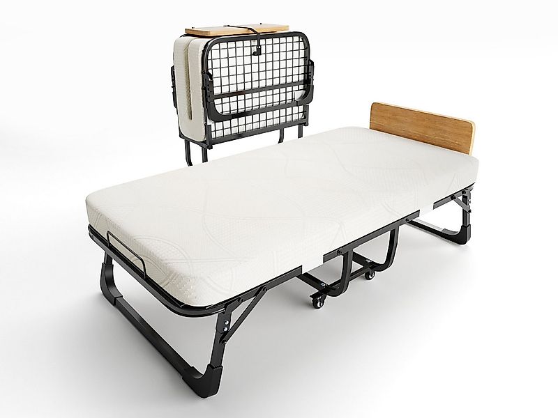 Gunuss Klappbett Erwachsene Gästebett mit10 cm Dicke Matratze Schrankbett 9 günstig online kaufen