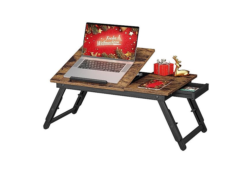 SONGMICS Laptoptisch, Laptopständer, Frühstückstablett, klappbare Beine, hö günstig online kaufen
