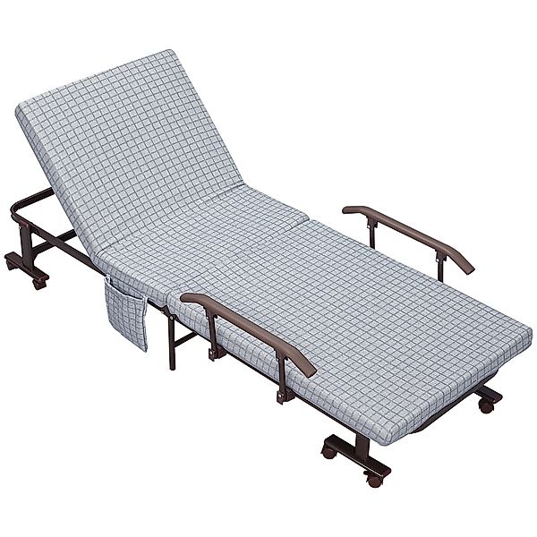 HOMCOM Gästebett Klappbett mit Rollen Sessel günstig online kaufen