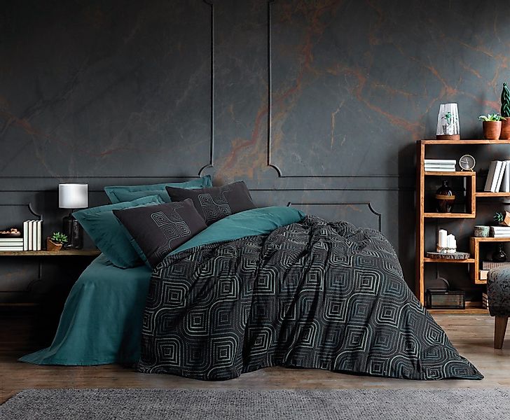 L'Essentiel Maison Bettwäsche Set Relax Petrol günstig online kaufen
