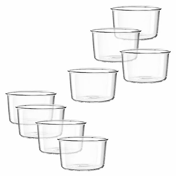 LEONARDO Schale »VETRO, Ø 9 cm, 8er-Set«, 8 tlg., aus Glas, spülmaschinenge günstig online kaufen