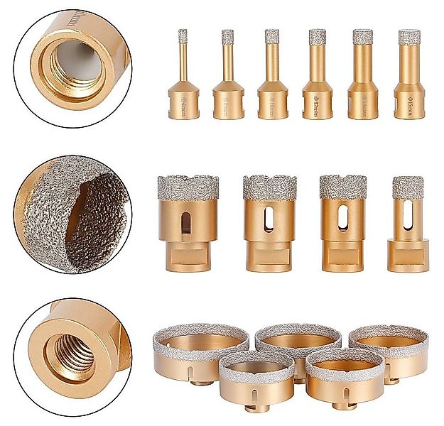 Melko Diamanttrockenbohrer Diamantbohrer Diamantbohrkrone M14 Nass+Trocken günstig online kaufen