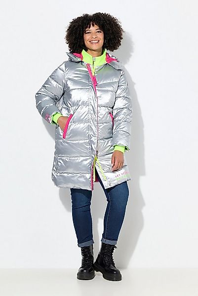 Angel of Style Steppjacke Steppmantel Straight Fit Neon-Details Rückenprint günstig online kaufen