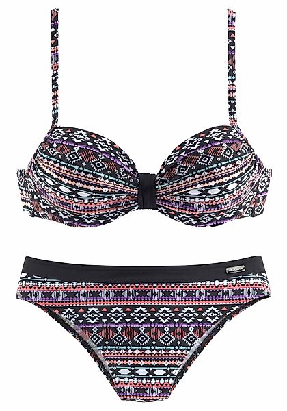 LASCANA Bügel-Bikini mit unifarbener Schlaufe zwischen günstig online kaufen