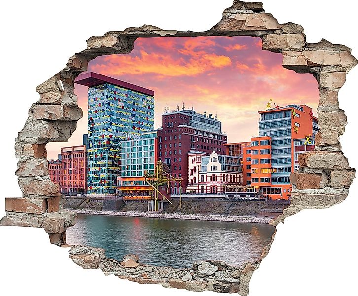 queence Wandtattoo "Düsseldorf", (1 St.), Wandsticker, Wandbild, selbstkleb günstig online kaufen