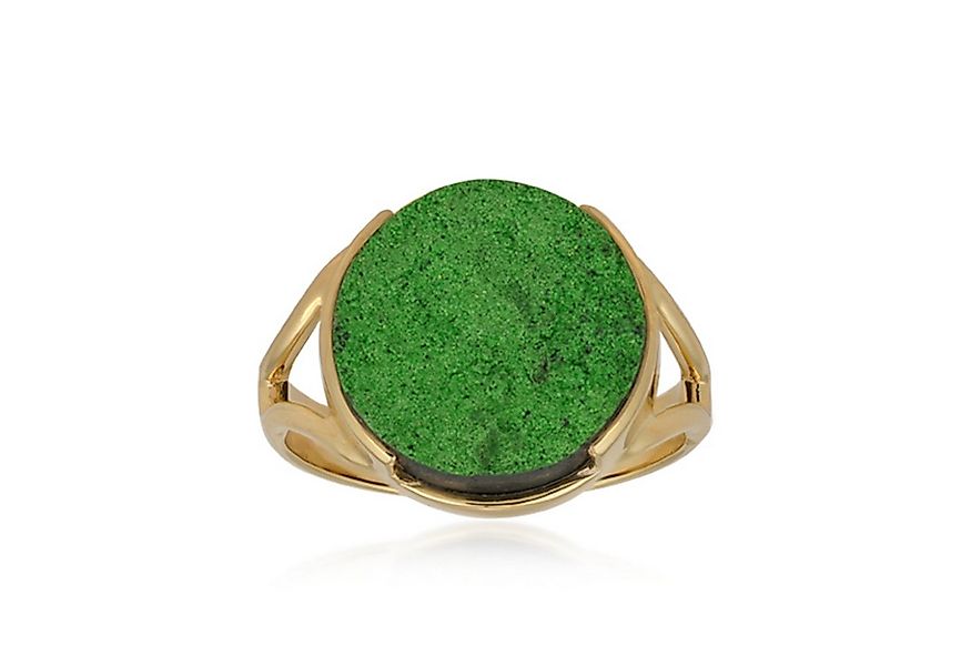Cavill Solitärring Uwarowit Ring 13 ct, vergoldet 925er Silber, grün, Damen günstig online kaufen