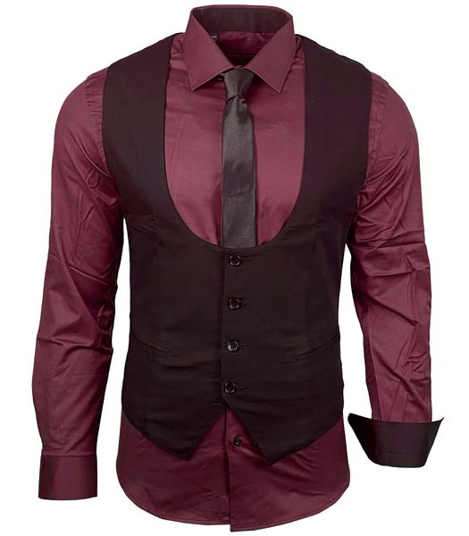 Baxboy Langarmhemd Baxboy Hemd/Weste/Krawatte Set Business günstig online kaufen
