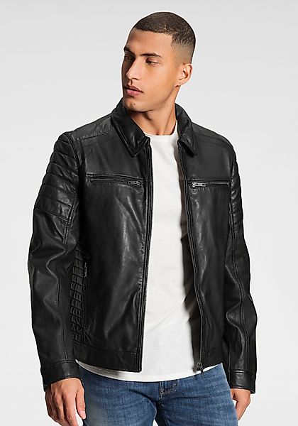 Bruno Banani Lederjacke William aus Lammnappaleder, günstig online kaufen