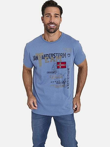 Jan Vanderstorm T-Shirt SÖLVE aus robustem Baumwolljersey günstig online kaufen