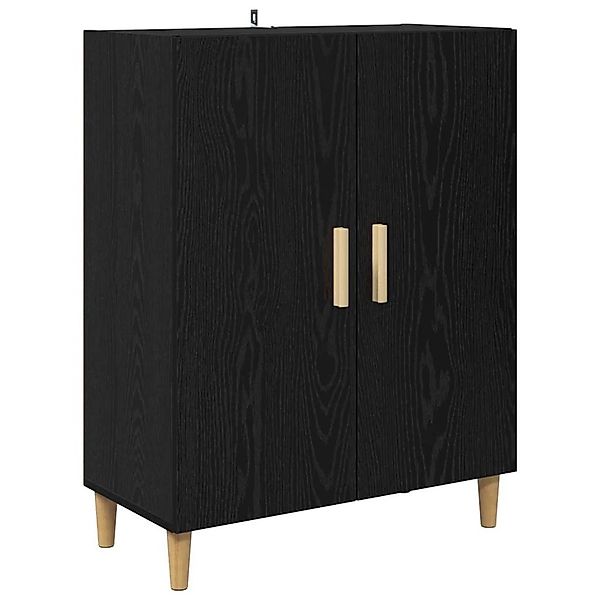 vidaXL Sideboard Schwarz Eichen-Optik 70 x 34 x 90 cm Holzwerkstoff 880627 günstig online kaufen