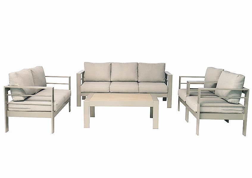 MeXo Gartenlounge-Set Gartenmöbel Set Aluminium 7 günstig online kaufen