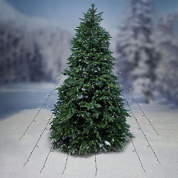 BURI Lichterkette Tannenbaum Leuchtnetz Lichternetz 200 günstig online kaufen