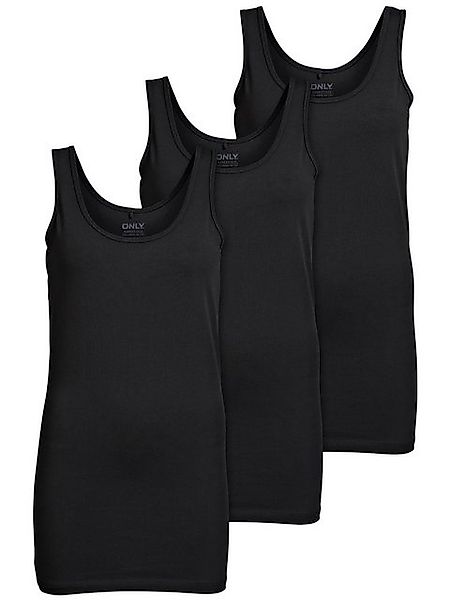 ONLY Tanktop Live Love (3-tlg) Lange günstig online kaufen