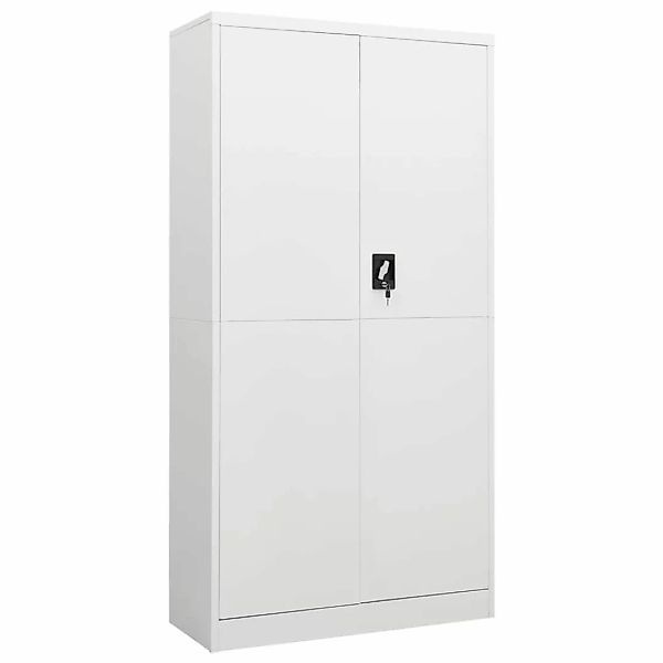 vidaXL Spind Schließfachschrank Weiß 90x40x180 cm Stahl günstig online kaufen