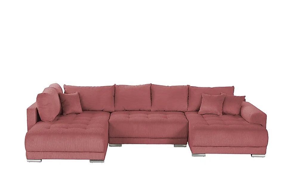 Wohnlandschaft mit Schlaffunktion Lemie ¦ rot ¦ Maße (cm): B: 356 H: 85 T: günstig online kaufen