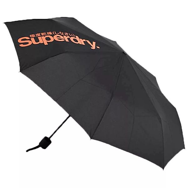 Superdry Minilite Regenschirm One Size Black / Orange günstig online kaufen