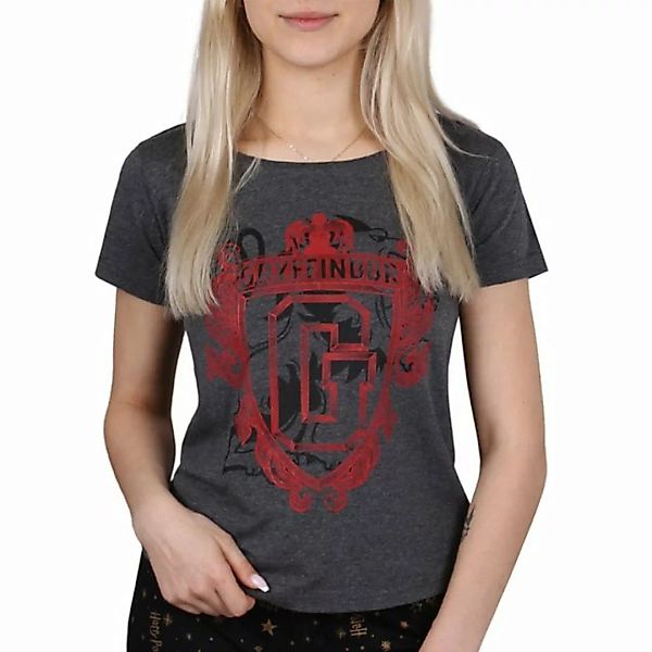 Sarcia.eu T-Shirt Dunkelgraues T-Shirt für Damen GRYFFINDOR Harry Potter günstig online kaufen