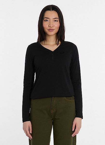 Ragwear Langarmshirt PINKKI mit kurzer Knopfleiste günstig online kaufen