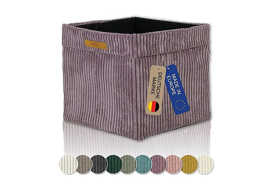 Lycce Regalkorb Kallax Boxen Cord 1 Stk. altrosa, Aufbewahrungsbox faltbar günstig online kaufen