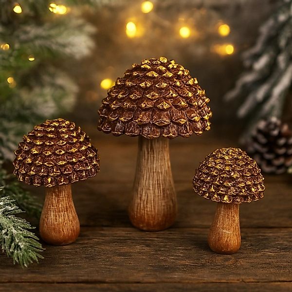 Online-Fuchs Dekoobjekt 3 Pilze in verschiedenen günstig online kaufen