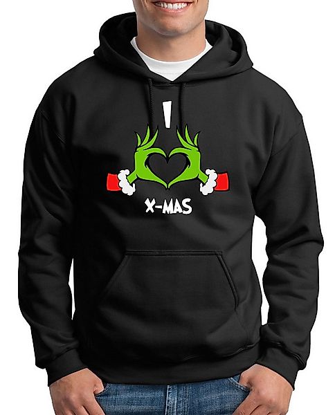 TShirt-People Kapuzenpullover Hoody I love X-mas günstig online kaufen