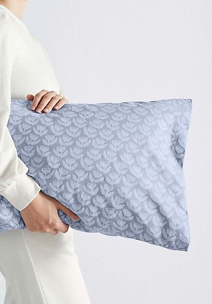 hessnatur Perkal Bettwäsche-Set MATTEO aus Bio-Baumwolle - blau - Größe 155 günstig online kaufen