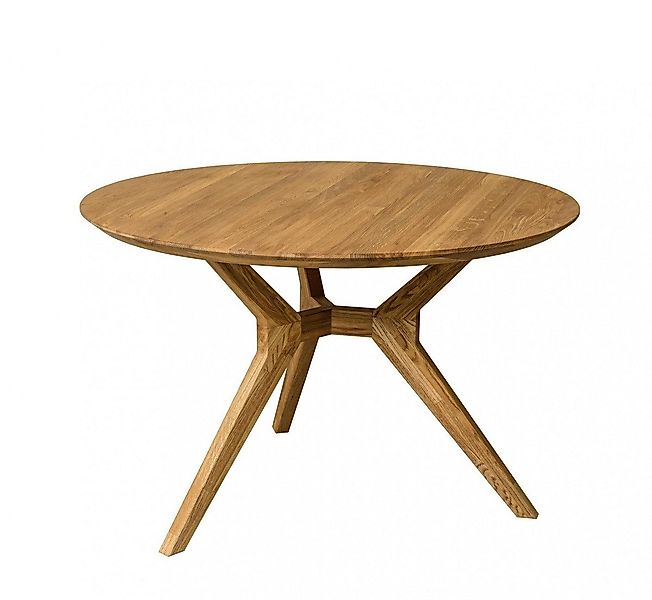 Main Möbel Esstisch Esstisch rund 120cm 'Donau' Wildeiche massiv günstig online kaufen