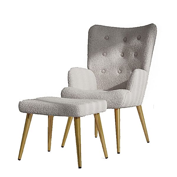 SEEZSSA Ohrensessel Relaxsessel Sessel mit Hocker günstig online kaufen
