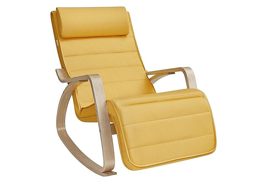 SONGMICS Schaukelsessel, Relaxsessel, Relaxstuhl, verstellbare Fußstütze günstig online kaufen