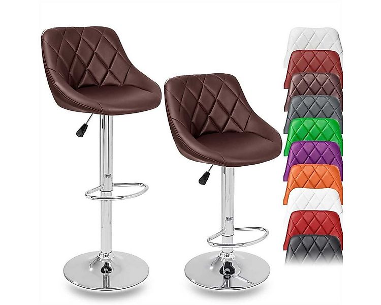 TRESKO Barhocker, 2er Set Barhocker mit Lehne - Barstuhl höhenverstellbar - günstig online kaufen