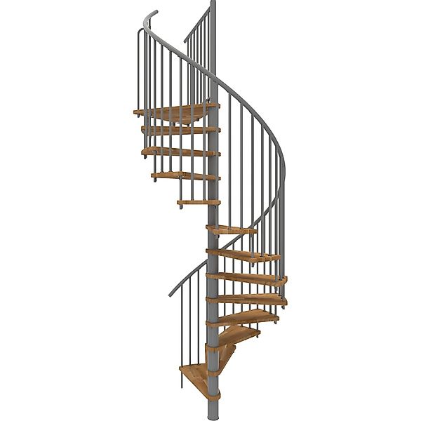 Minka Spindeltreppe  Spiral Smart Grau Geschosshöhe bis 305 cm günstig online kaufen