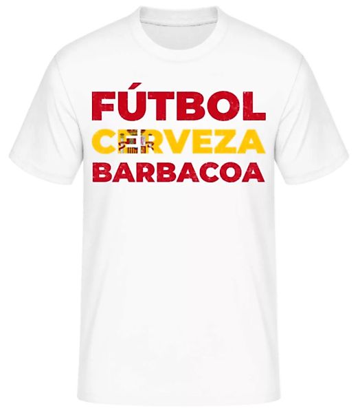 Fútbol Cerveza Barbacoa · Männer Basic T-Shirt günstig online kaufen