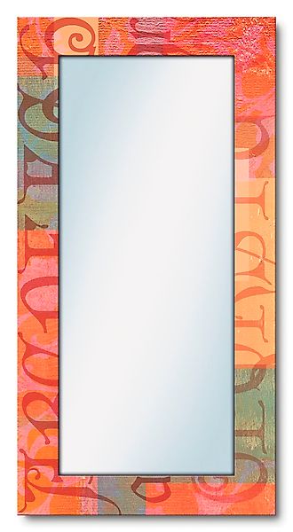 Artland Dekospiegel "Typograf", gerahmter Ganzkörperspiegel, Wanspiegel mit günstig online kaufen