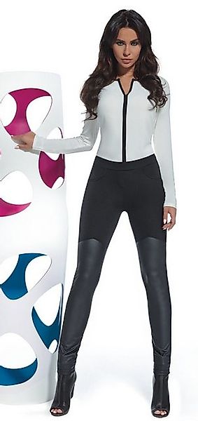 Bas Bleu Leggings mit teilw. Lederoptik, günstig online kaufen
