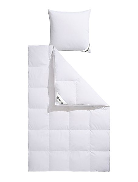 Home affaire Daunenbettdecke + Kopfkissen »Köniz, Bettdecke 135x200&155x220 günstig online kaufen