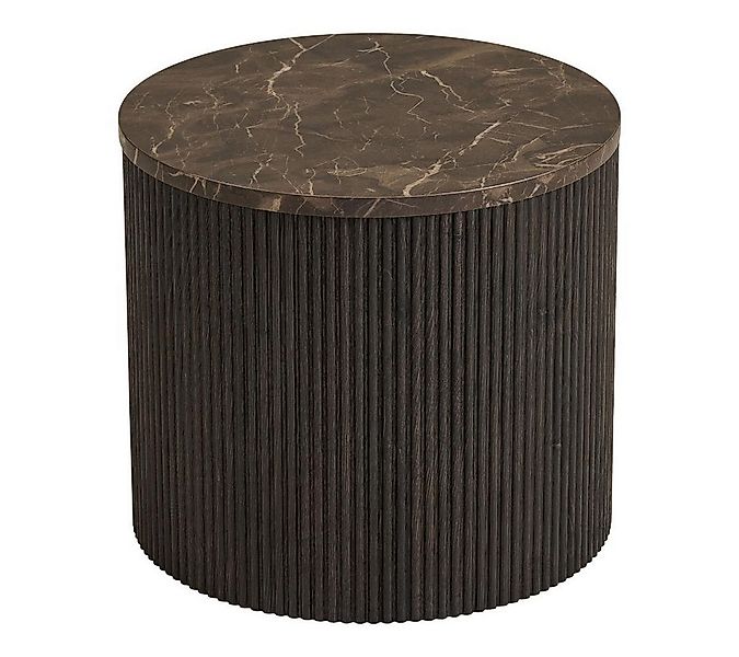 ebuy24 Couchtisch Ida Couchtisch Eckentisch Ø45cm Marmor Dekor braun günstig online kaufen