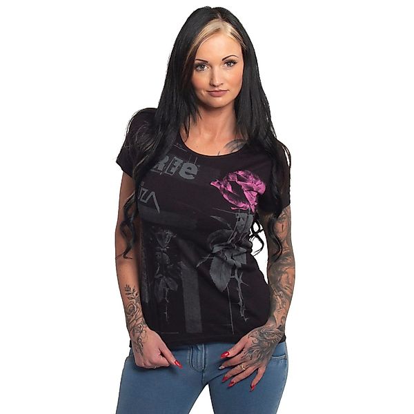 YAKUZA Rundhalsshirt Diffuse mit verlängertem Rückenteil günstig online kaufen