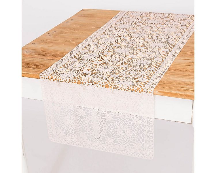 SCHÖNER LEBEN. Tischläufer Tischläufer Häkelspitze Amira altrosa 40x150 cm günstig online kaufen