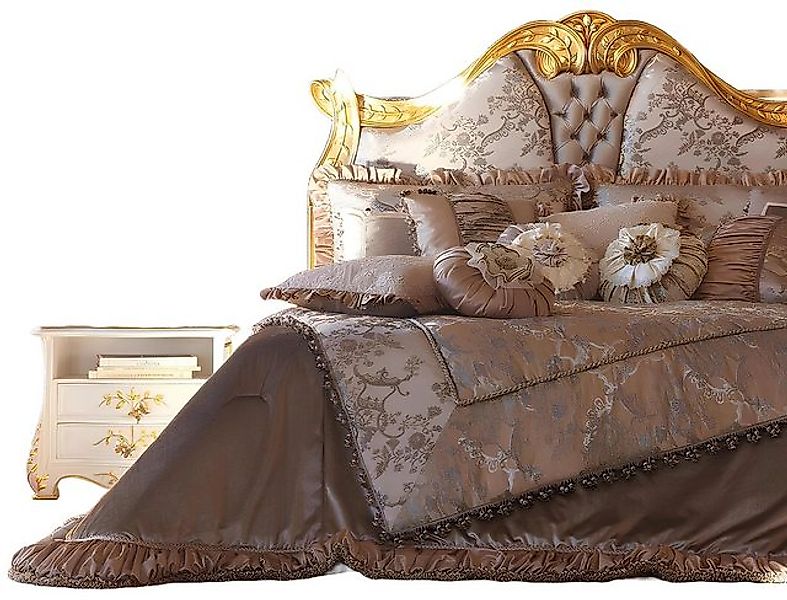 JVmoebel Bett Chesterfield Bett Kopfteil Betten Polsterung Hotel Italienisc günstig online kaufen