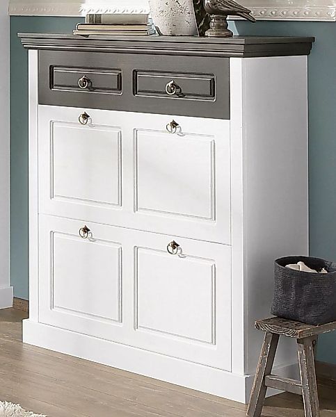 Home affaire Schuhschrank "Basilico", aus massiver Kiefer, FSC, Breite 90 c günstig online kaufen