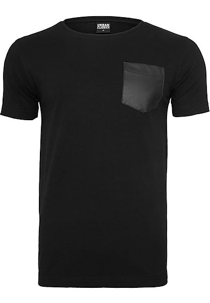 URBAN CLASSICS T-Shirt "Urban Classics Herren Synthetic Leather Pocket Tee" günstig online kaufen