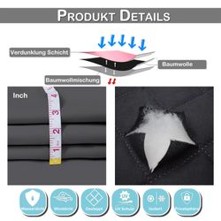 Sunicol Gardine Thermovorhang Kälteschutz Blickdichte Vorhänge günstig online kaufen