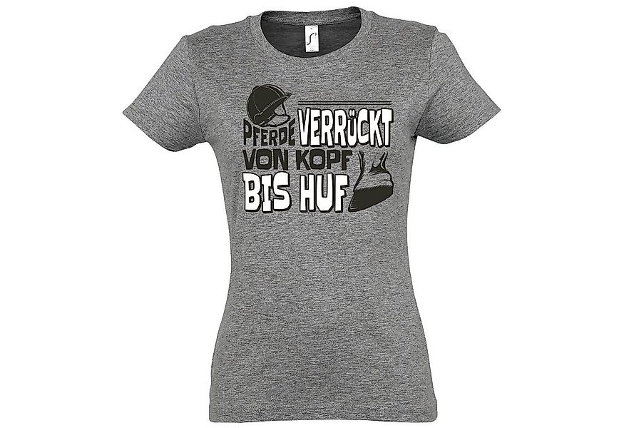Youth Designz T-Shirt "Pferde Verrückt Von Kopf Bis Huf" Damen T-Shirt mit günstig online kaufen
