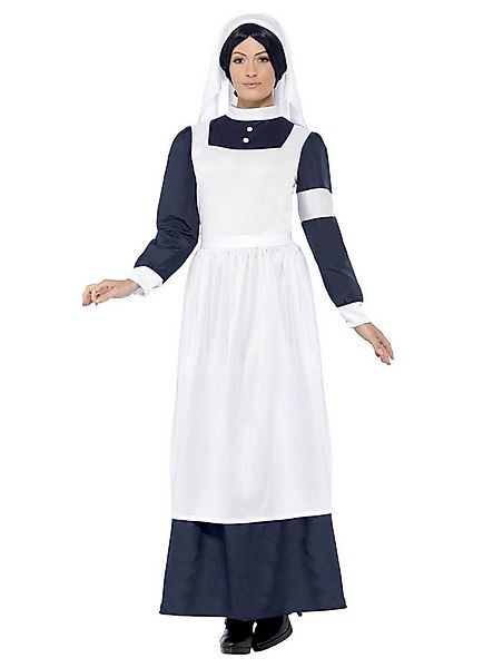 Smiffys Arzt-Kostüm Viktorianische Krankenschwester Kostüm, Optimale Berufs günstig online kaufen