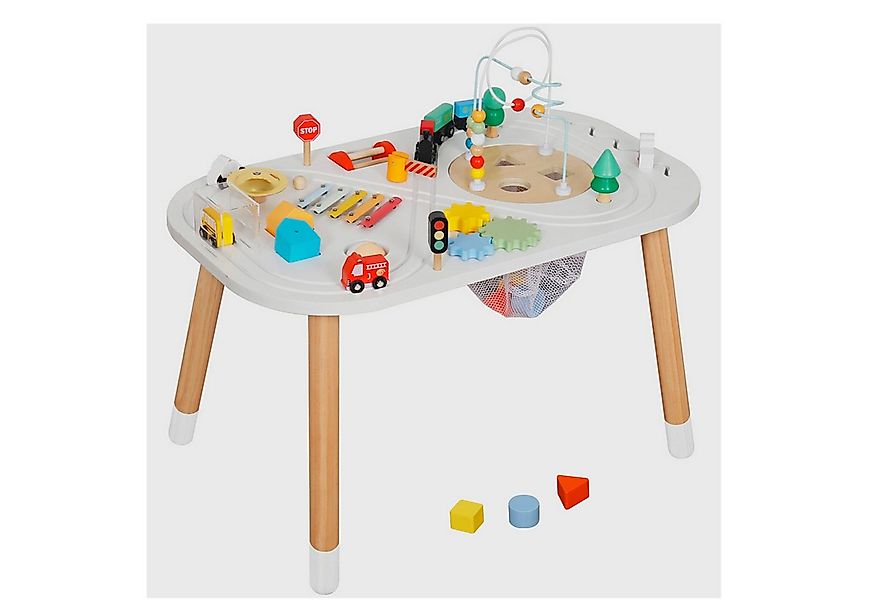 TikTakToo Motorikschleife Spieltisch Baby aus Holz Activity Tisch für Kinde günstig online kaufen
