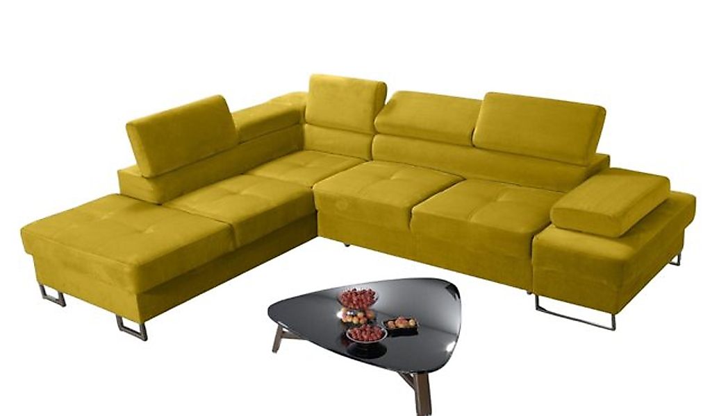 Xlmoebel Ecksofa Neu Gelbes Design-Sofa für das Wohnzimmer in moderner L-Fo günstig online kaufen